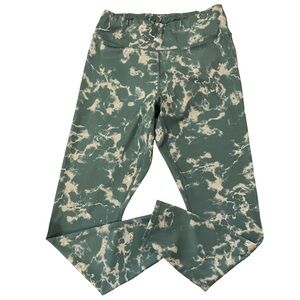 Puma Green and White Leggings for Active Comfort